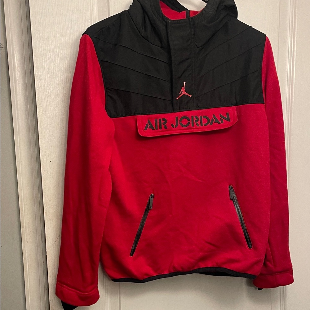 Jordan Boy's Performance Jacket in Red and Black
